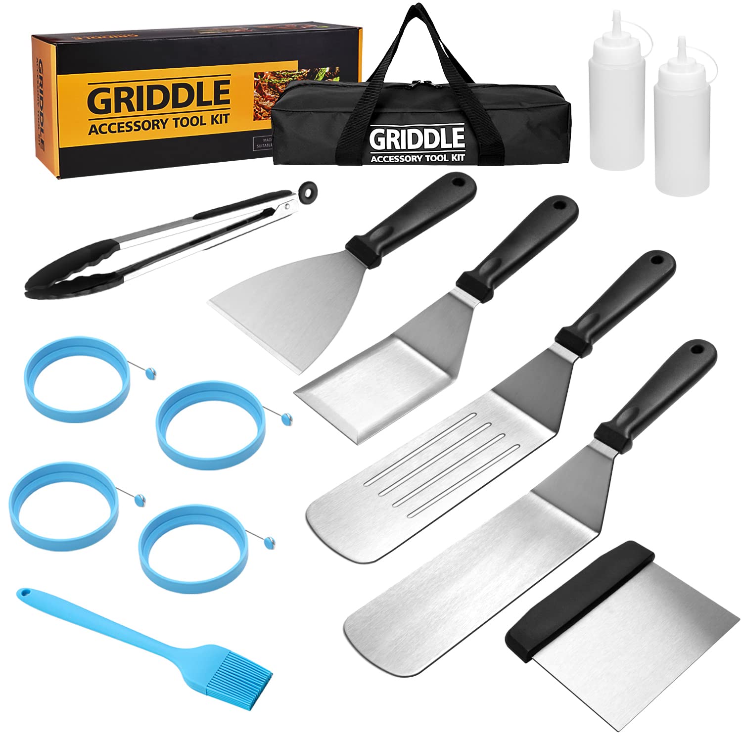KITOOLBASE Flat Top Griddle Accessories Set for Blackstone and