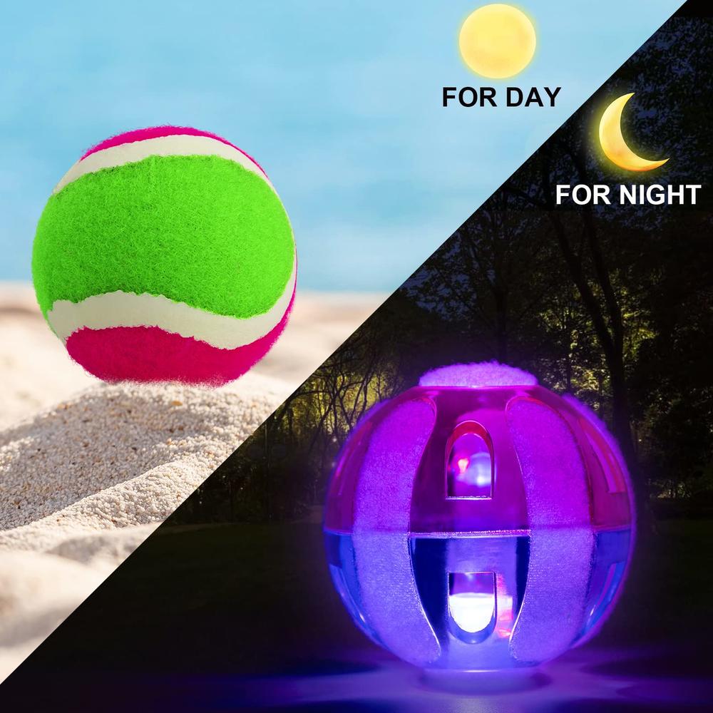 Qrooper Kids Toys - Glow in The Dark Outdoor Games, Toss and Catch Ball Set with Light Up Ball, Outdoor Toys for Kids Ages 4-8,