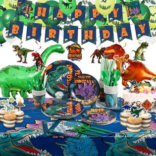 VINFO Dinosaur Birthday Party Supplies Kit For Boys, Dinosaur
