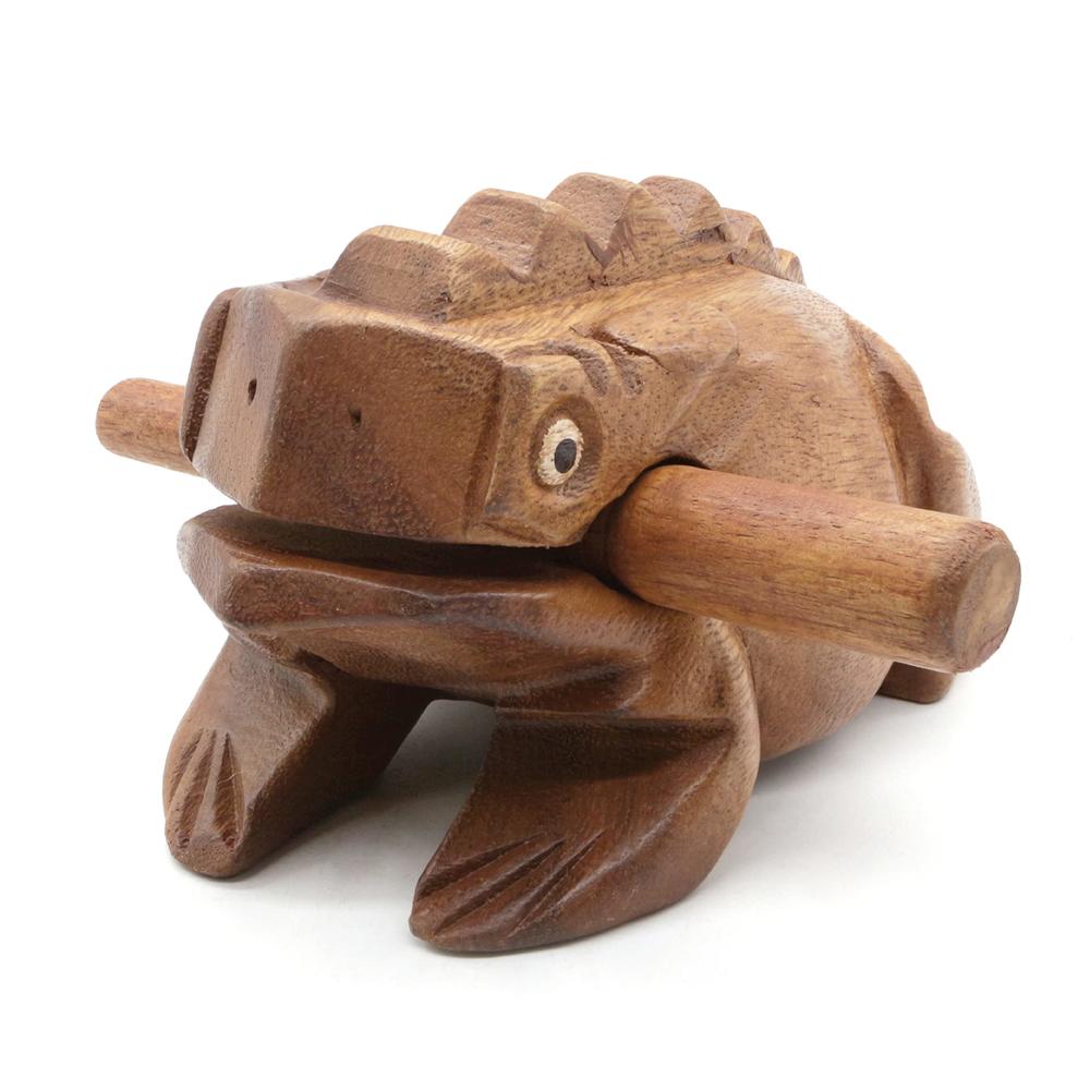 Bsiri Wooden Frog Rasp Musical instruments of Africa Frog Rasp Super Guiro (6 Inch)