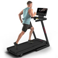 RUNOW Treadmills for Home with Manual Incline, Foldable Treadmill Perfect for Walking and Running, Bluetooth and Customized Prog