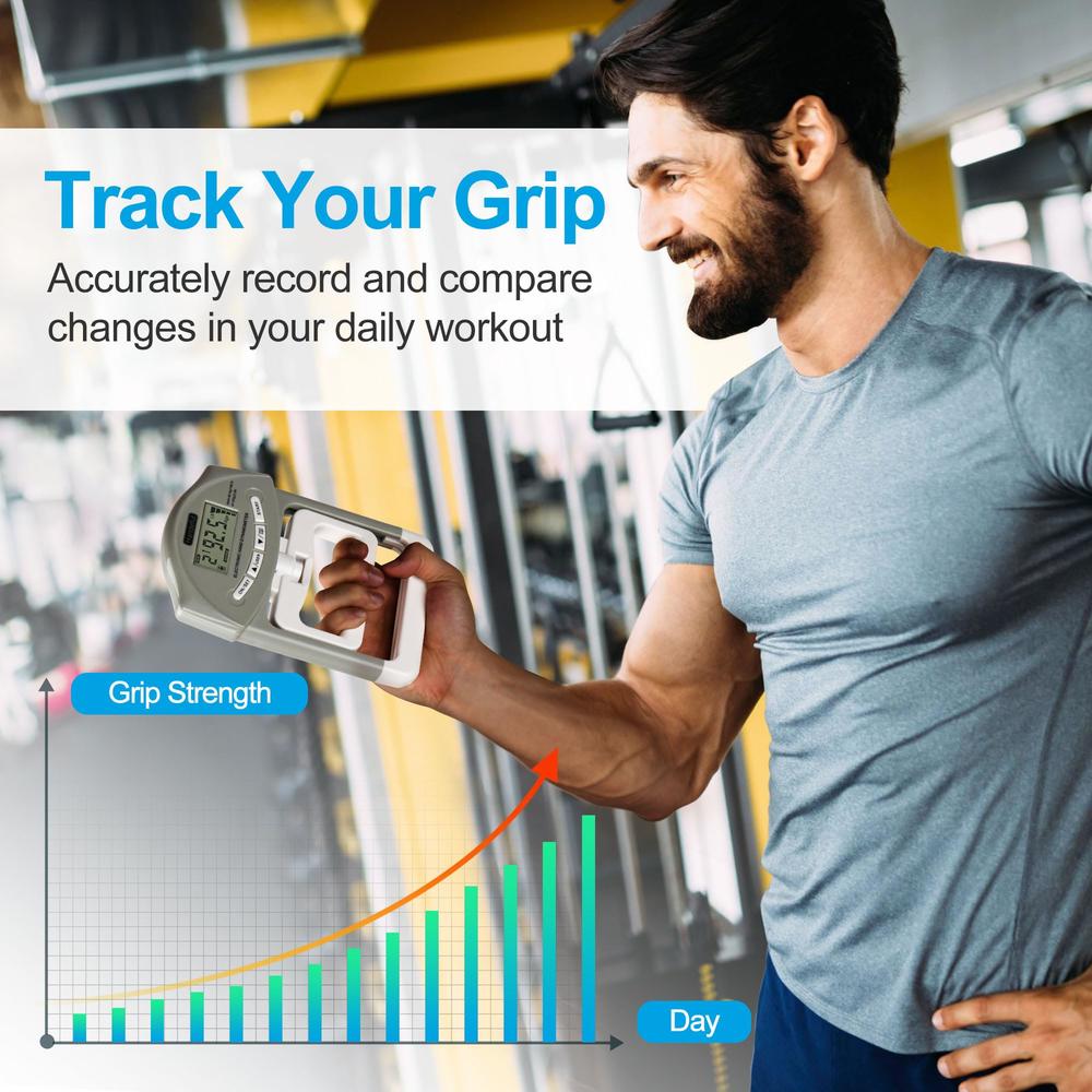 Handeful Digital Hand Dynamometer grip Strength Measurement Meter Auto ...