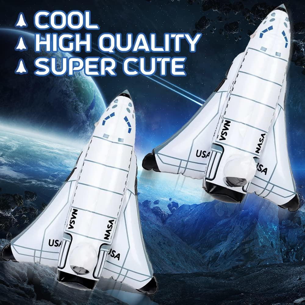 ArtCreativity Space Shuttle Inflates, Set of 2, Inflatable Astronaut ...