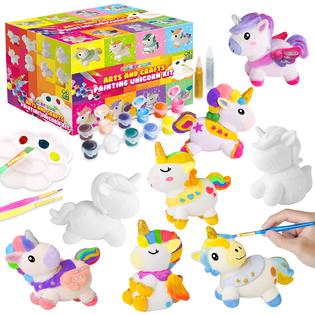 Springflower SpringFlower Unicorn Gift Toys for 3 4 5 6 7 8 Years Old Girls  - Unicorn Arts and Crafts Painting kit Including 8 Cute Looking U
