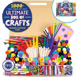 Made By Me Ultimate Craft Box, Art & Craft Activities 1000 Piece Set, Storage Case, Great for Preschool, Adult & Group Projects,