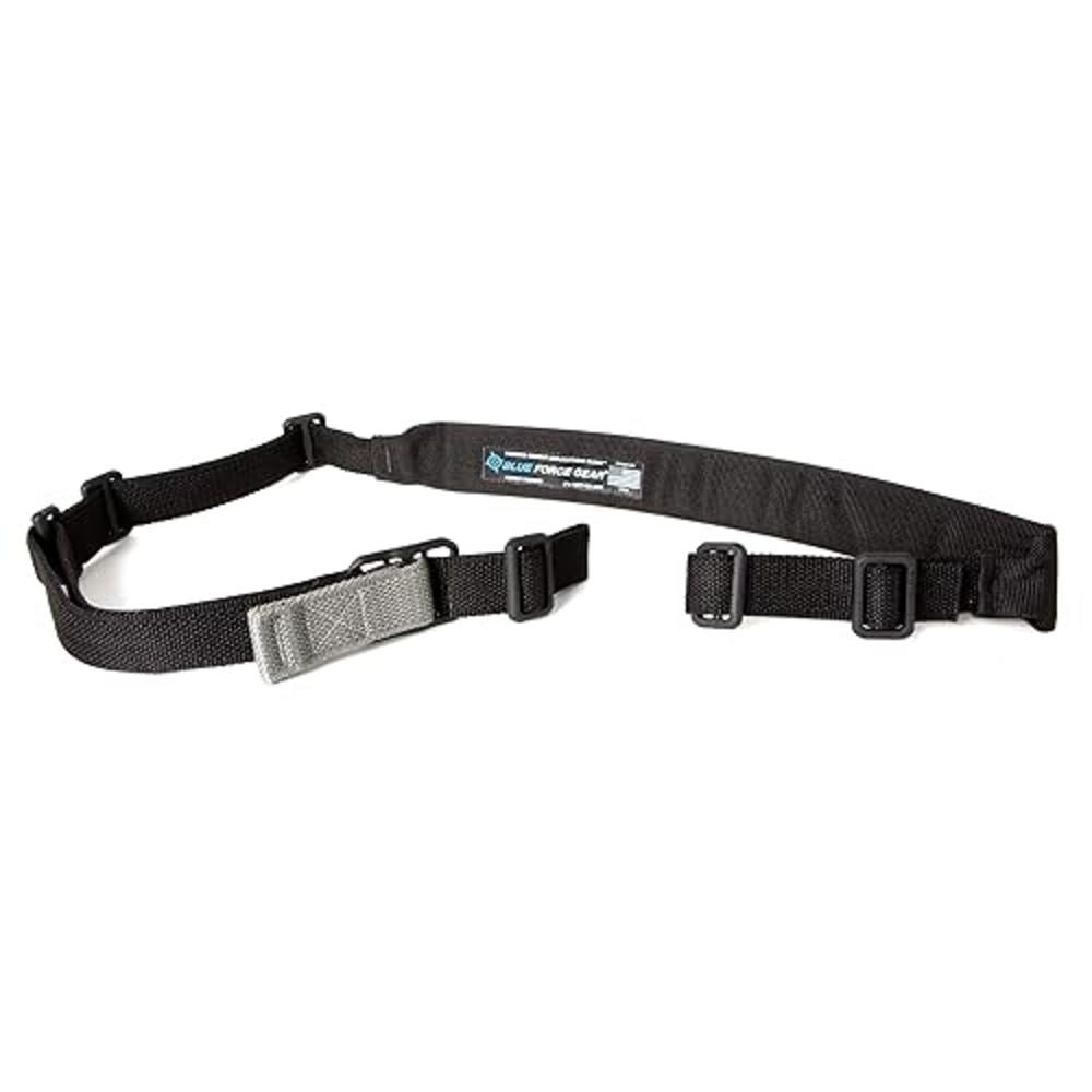 Blue Force Gear Vickers Padded Sling | 2 Point Sling Adjusts for Carrying Positions | Sling with Padded Strap | 57-67 inches (Bl