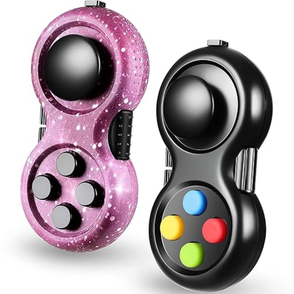 skylety 2 Pieces Fidget Pad Sensory Fidgets Controller Pad Handheld ...