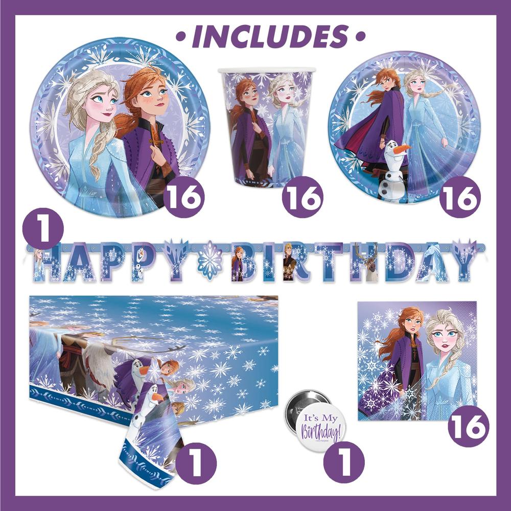 Unique Frozen Birthday Party Supplies Set | Frozen Party Decorations | Frozen Party Supplies | Frozen 2 Theme With Elsa, Anna & Olaf fo