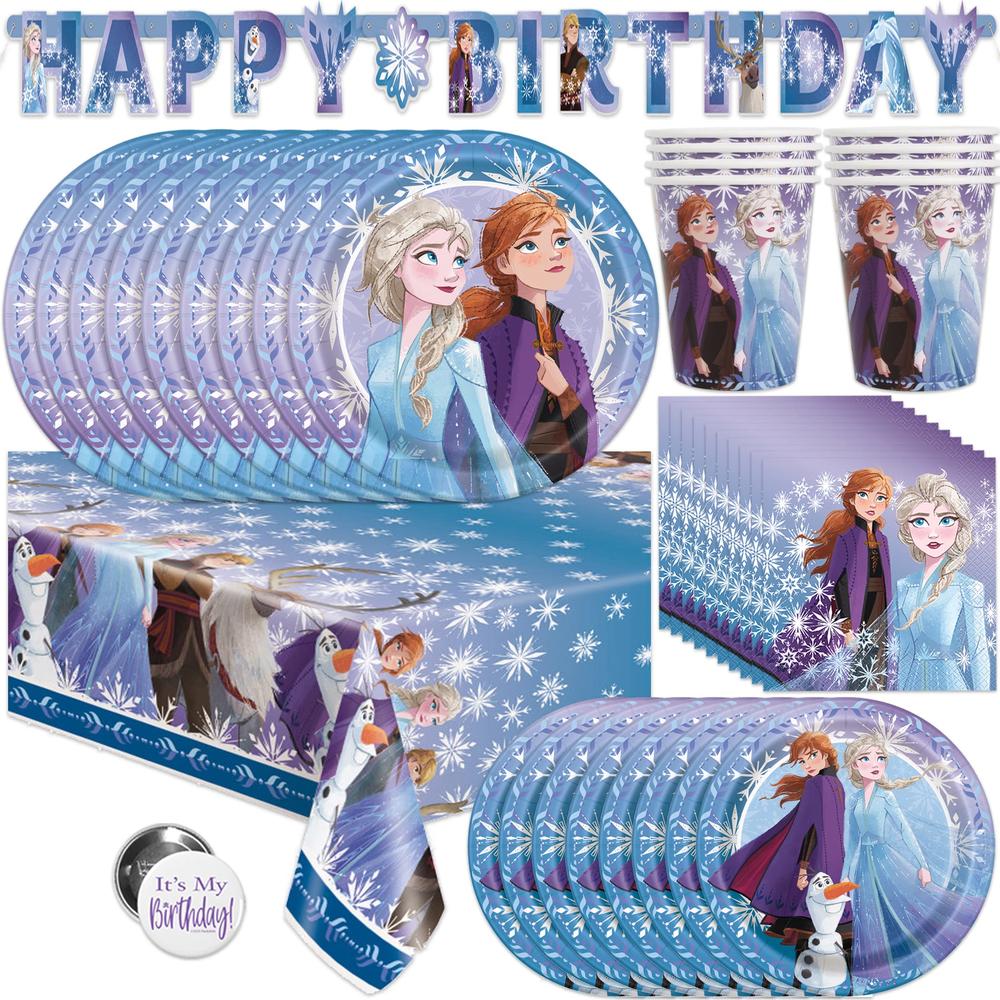 Unique Frozen Birthday Party Supplies Set | Frozen Party Decorations | Frozen Party Supplies | Frozen 2 Theme With Elsa, Anna & Olaf fo