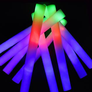 Taotuo Glow Sticks Bulk, 20 PCS LED Light Up Foam Sticks 3 Modes
