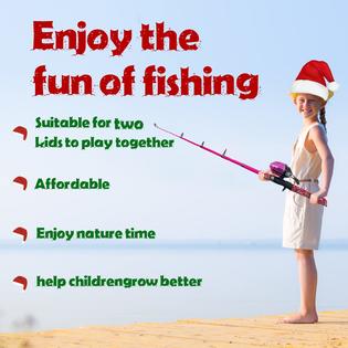 WIDDEN Kids Fishing Pole, Portable Telescopic Kids Fishing Poles for Boys and Girls, Fishing Rod and WIDDEN Kids Fishing Pole, Portable Telescopic Kids Fishing Poles for Boys and Girls, Fishing Rod and