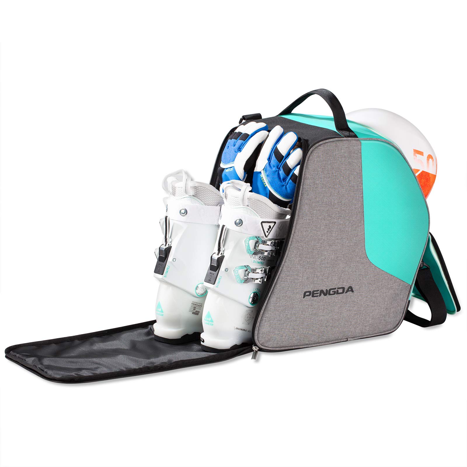PENGDA Ski Boot Bag -Ski Boots Snowboard Boots Bag Waterproof Travel Boot Bag for Ski Helmets, Goggles, Gloves, Ski Apparel & Bo
