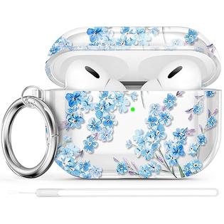 Maxjoy for Airpods Pro 2nd Generation Case Cover, Clear Flower