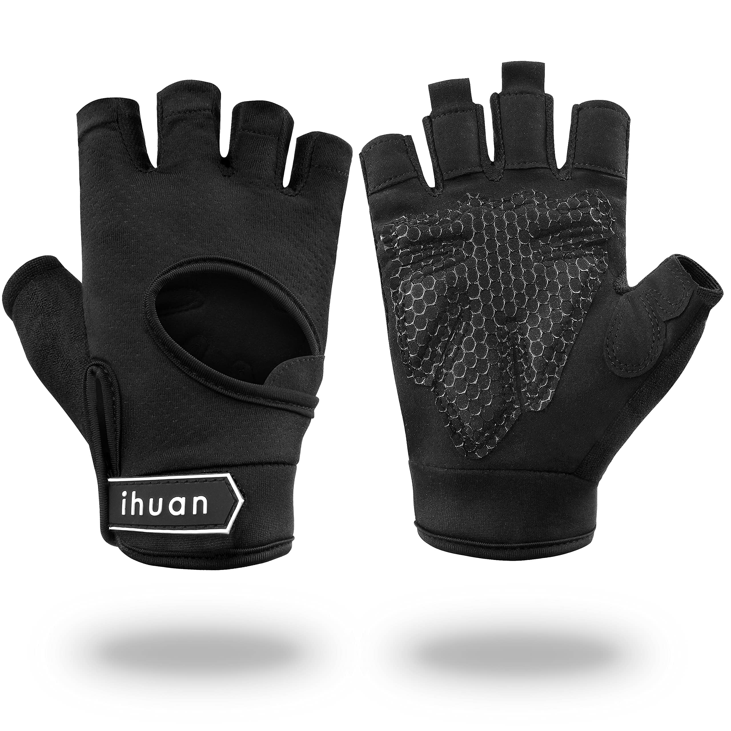 ihuan New Breathable Workout Gloves for Women Men No More