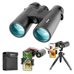 Adorrgon 12x42 HD Binoculars for Adults High Powered with Phone Adapter, Tripod and Tripod Adapter - Large View Binoculars with