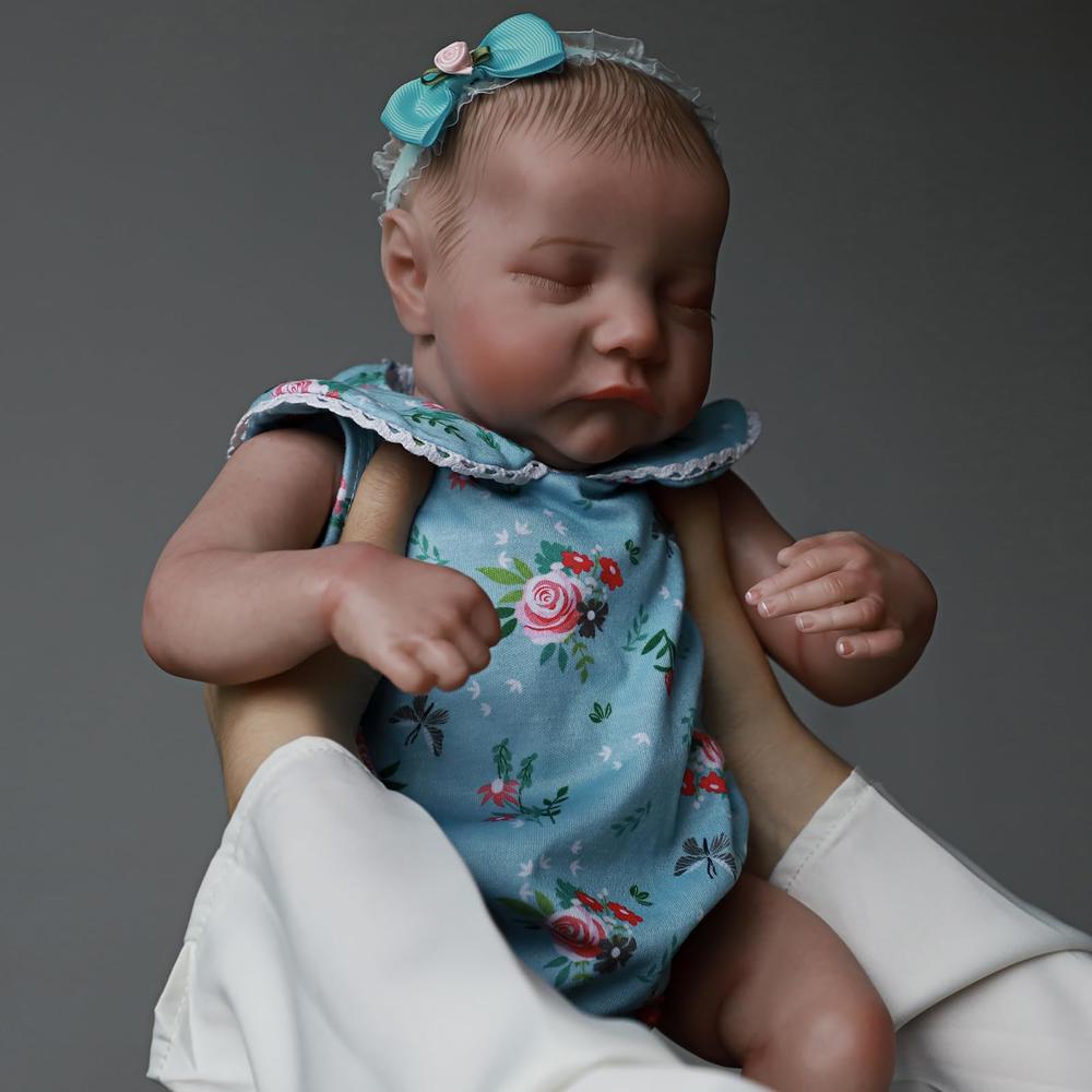 CHAREX Realistic Reborn Baby Dolls - 18 inch Newborn Baby Doll, Full Vinyl Body Therapy Dolls, Anatomically Correct Real Baby Gi