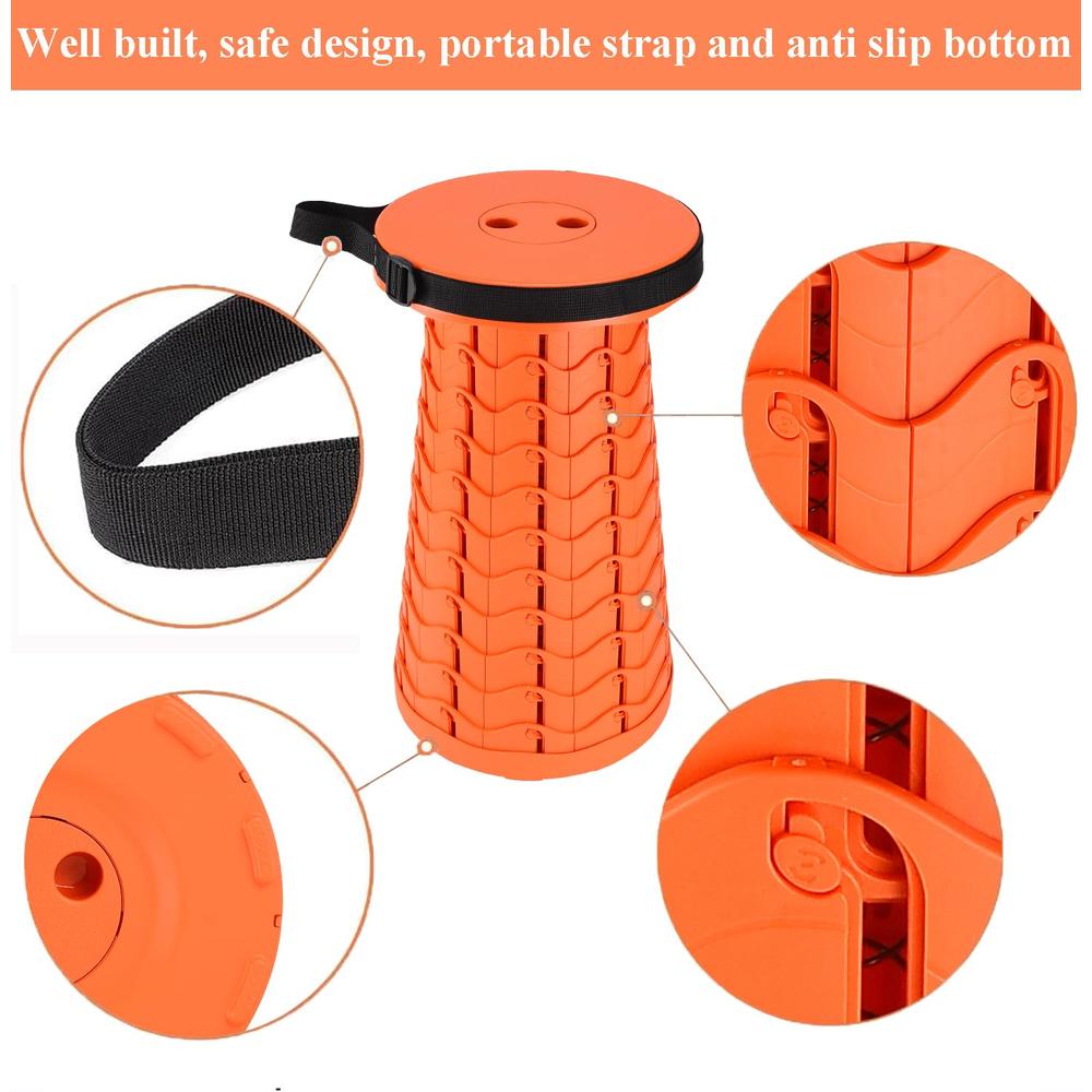 Fishboy Stool FISHBOY 2023 Upgraded-Portable Collapsible Folding Stool, Retractable ...