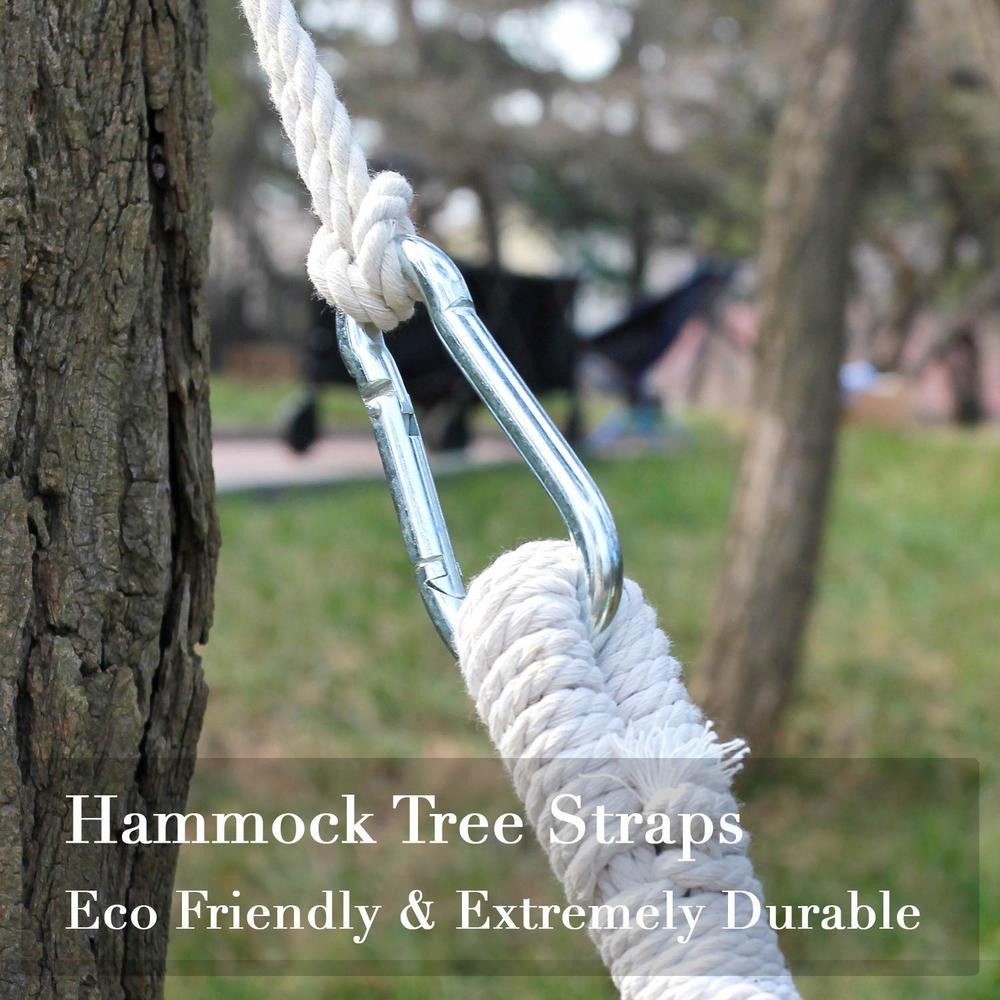 INNO STAGE 2 Tree Swing Hanging Straps Hammock Rope 13 FT Each with Heavy Duty Carabiner Hooks Kit for Camping or Tire Playground Accessori