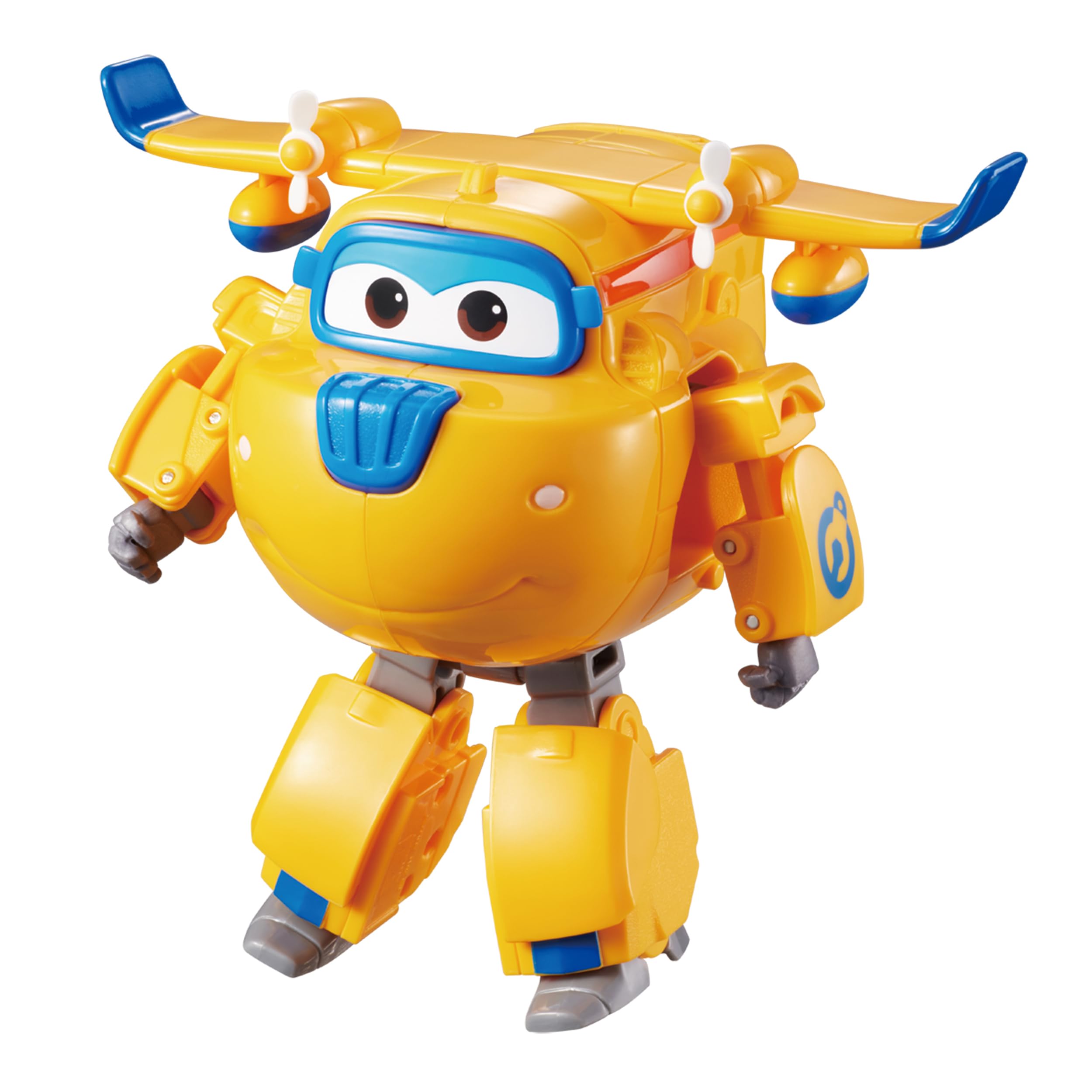 Super Wings - 5' Transforming Donnie Airplane Toys Vehicle Action Figure Plane to Robot,Suitable 3 4 5 year old Kids Fun Flying