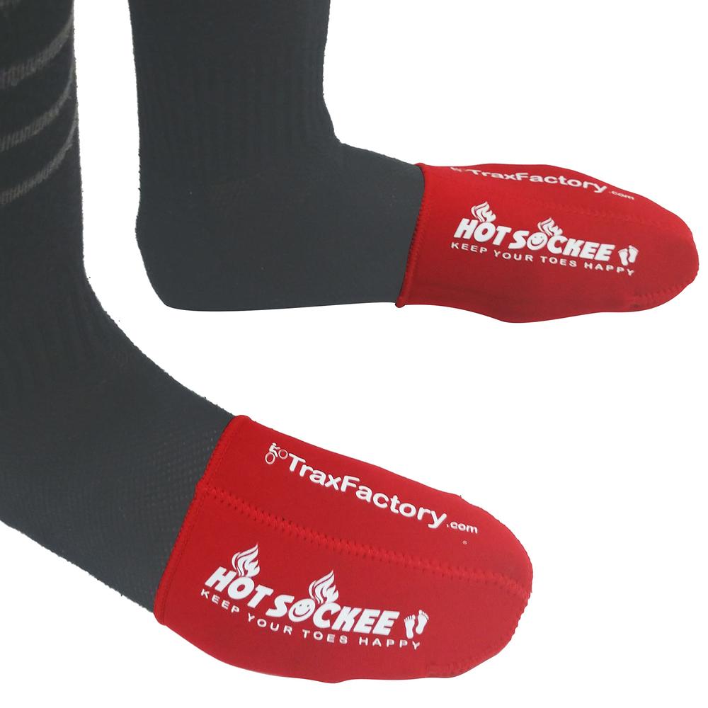 Hot Sockee - Neoprene Toe Warmers - Worn Inside Shoes or Boots - 3 Sizes - Cycling, Hiking, Winter Sports, Camping, Work & Const