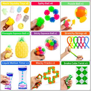 TwCare 120 Pack Fidget Toys Set, Sensory Stress Relief, ADHD Autism, Stocking Stuffers