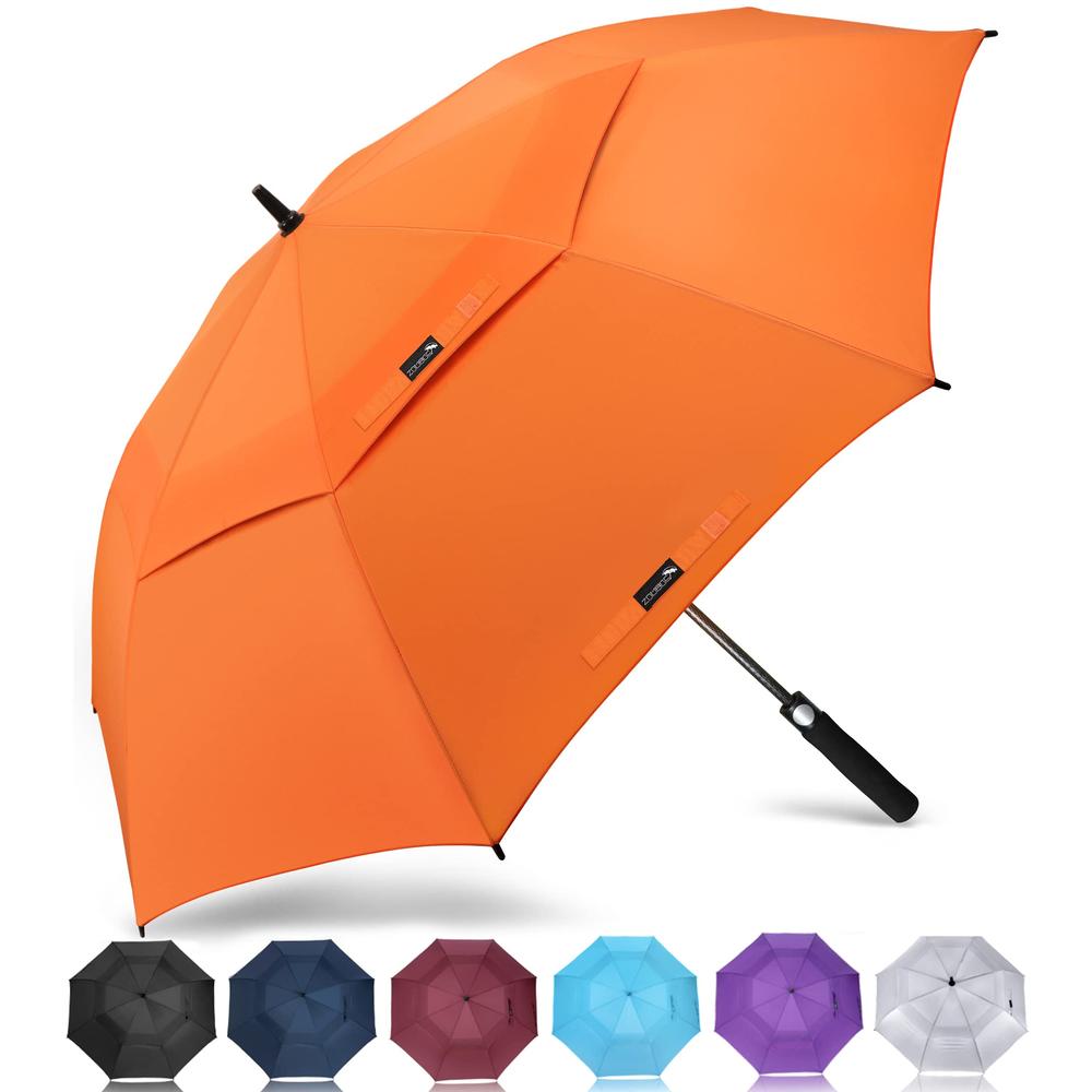 ZOMAKE Large golf Umbrella 68 Inch - Double canopy Vented golf Umbrellas for Rain Windproof Automatic Open golf Push cart Umbrel