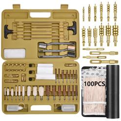 iunio Universal Gun Cleaning Kit, with Mat and Case, Full Brass Jags, Rods and Adapters, for All Guns, Rifle, Shotgun, Handgun,