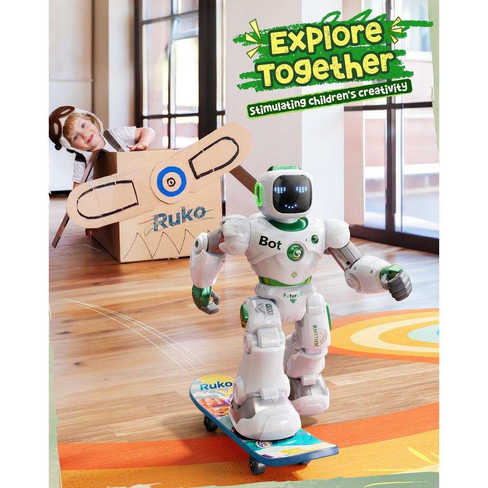 Ruko Robot Toys for Kids, Large Smart Remote Control Carle Robots with ...