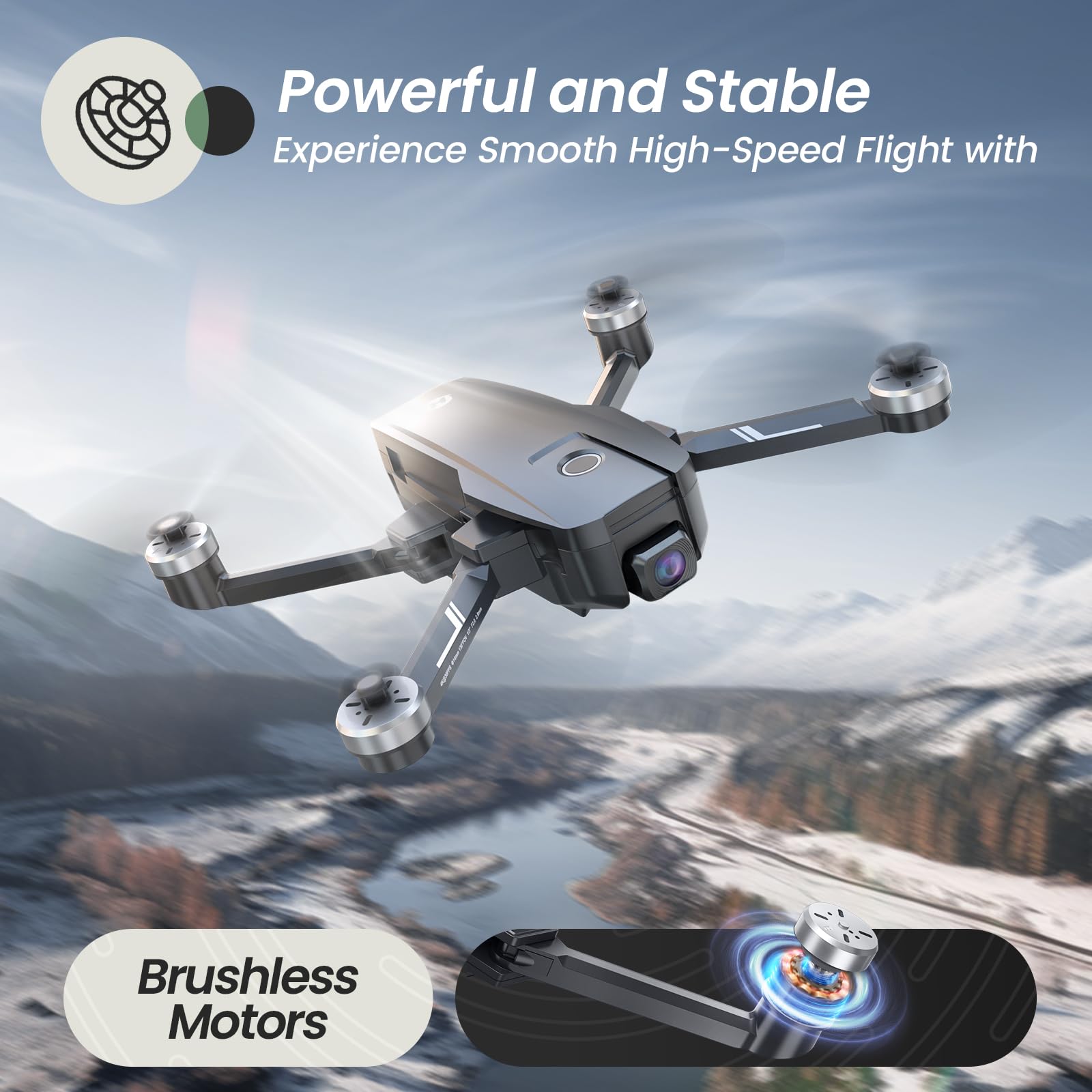 Holy Stone HS720E GPS Drone with 4K EIS UHD 130 FOV Camera for Adults Beginner, FPV Quadcopter with 2 Batteries 46 Min Flight Ti