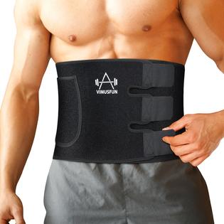 VIMUSFUN Waist Trimmer Belt Men Sweat Band Waist Trainer For