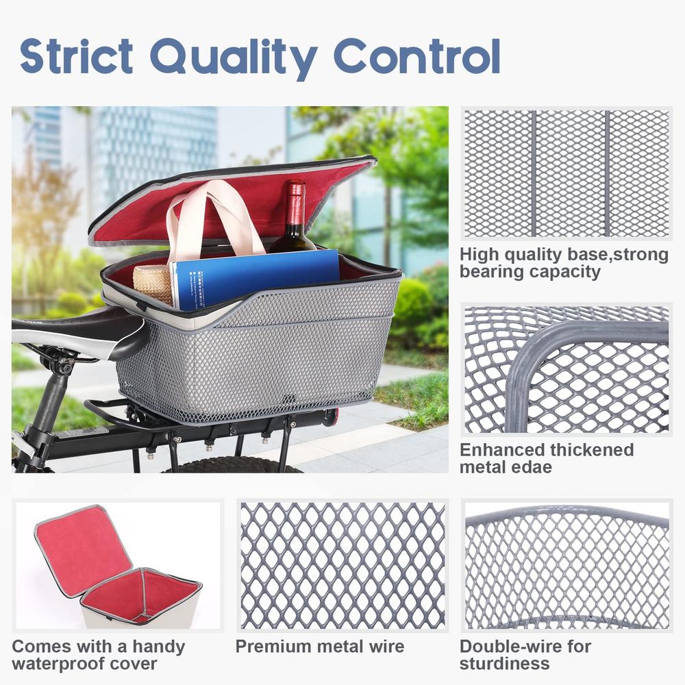 Mesh Low Profile Bike Basket Electra Linear Qr Mesh Low Profile Basket