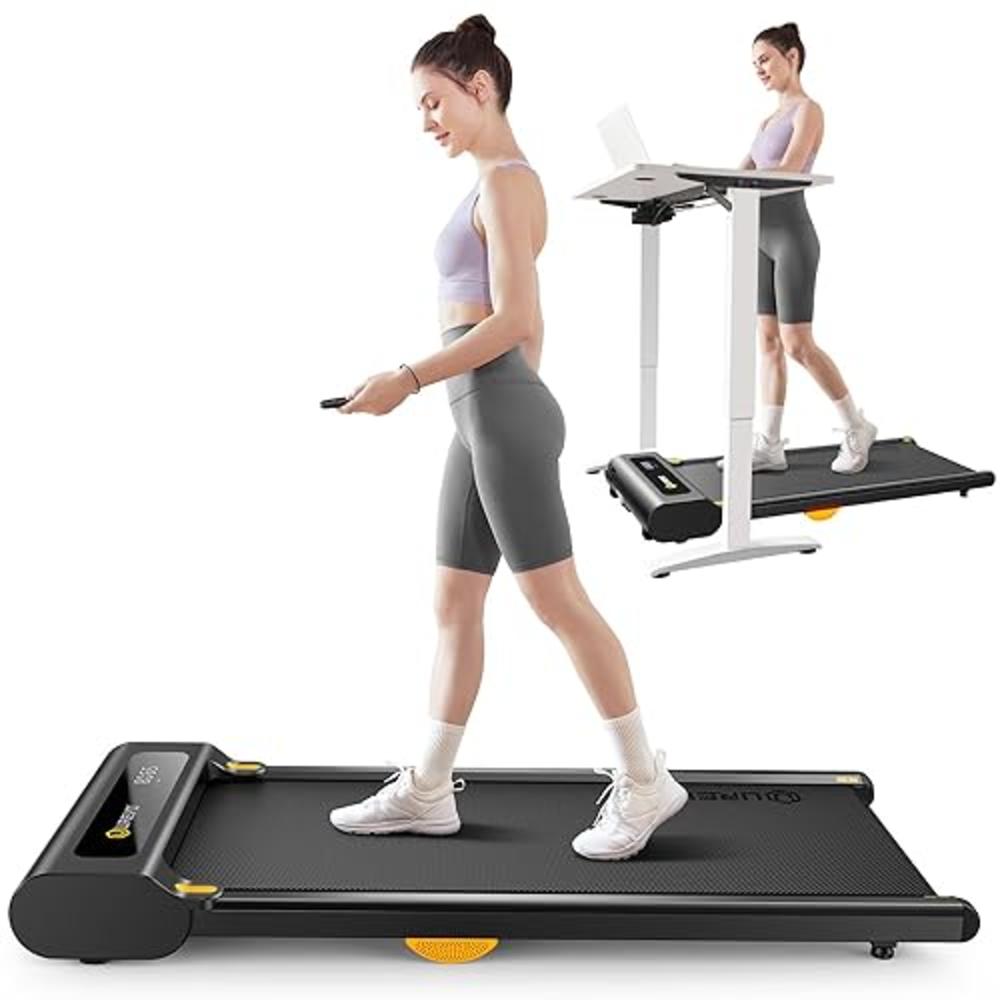 UREVO Under Desk Treadmill, Walking Pad for Home/Office, Portable Walking Treadmill 2.25HP, Walking Jogging Machine with 265 lbs