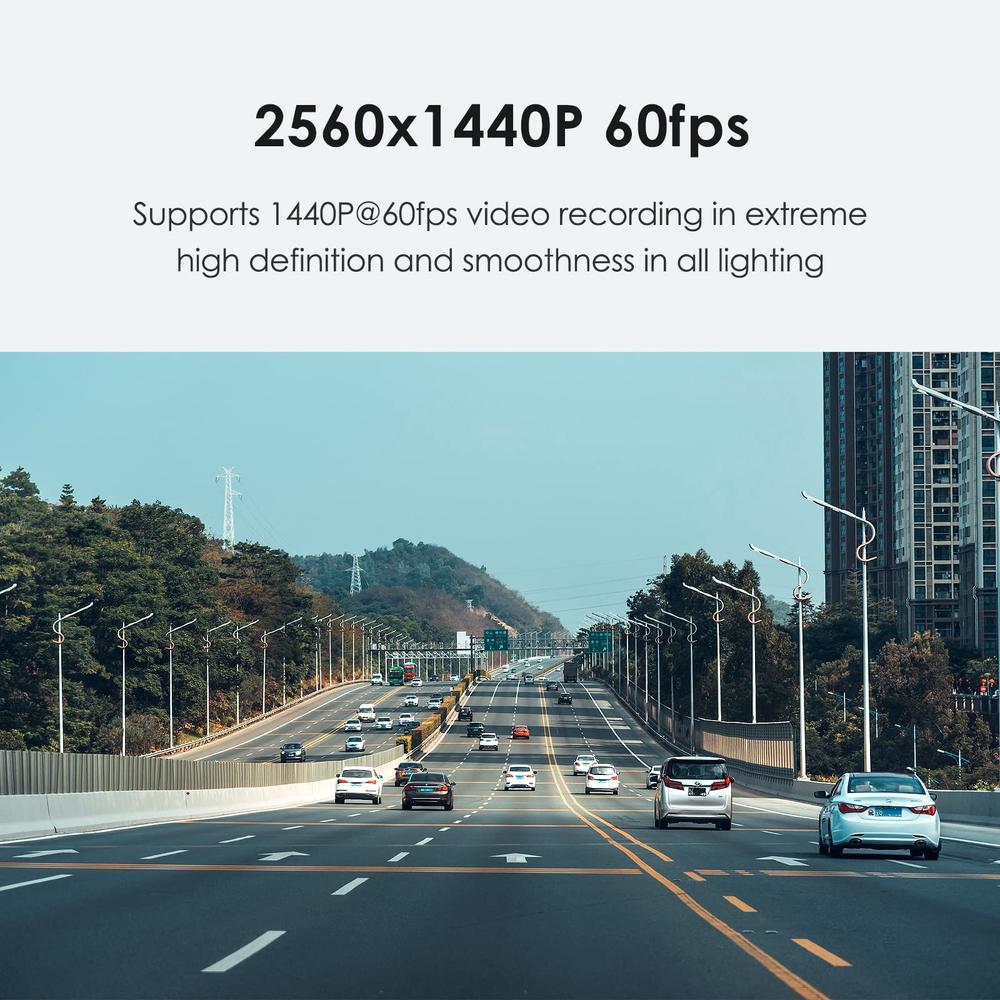 VIOFO A119 V3 2K Dash cam 2560x1440P Quad HD+ car Dash camera, Ultra clear Night Vision, 140-Degree Wide Angle, gPS Included, Bu