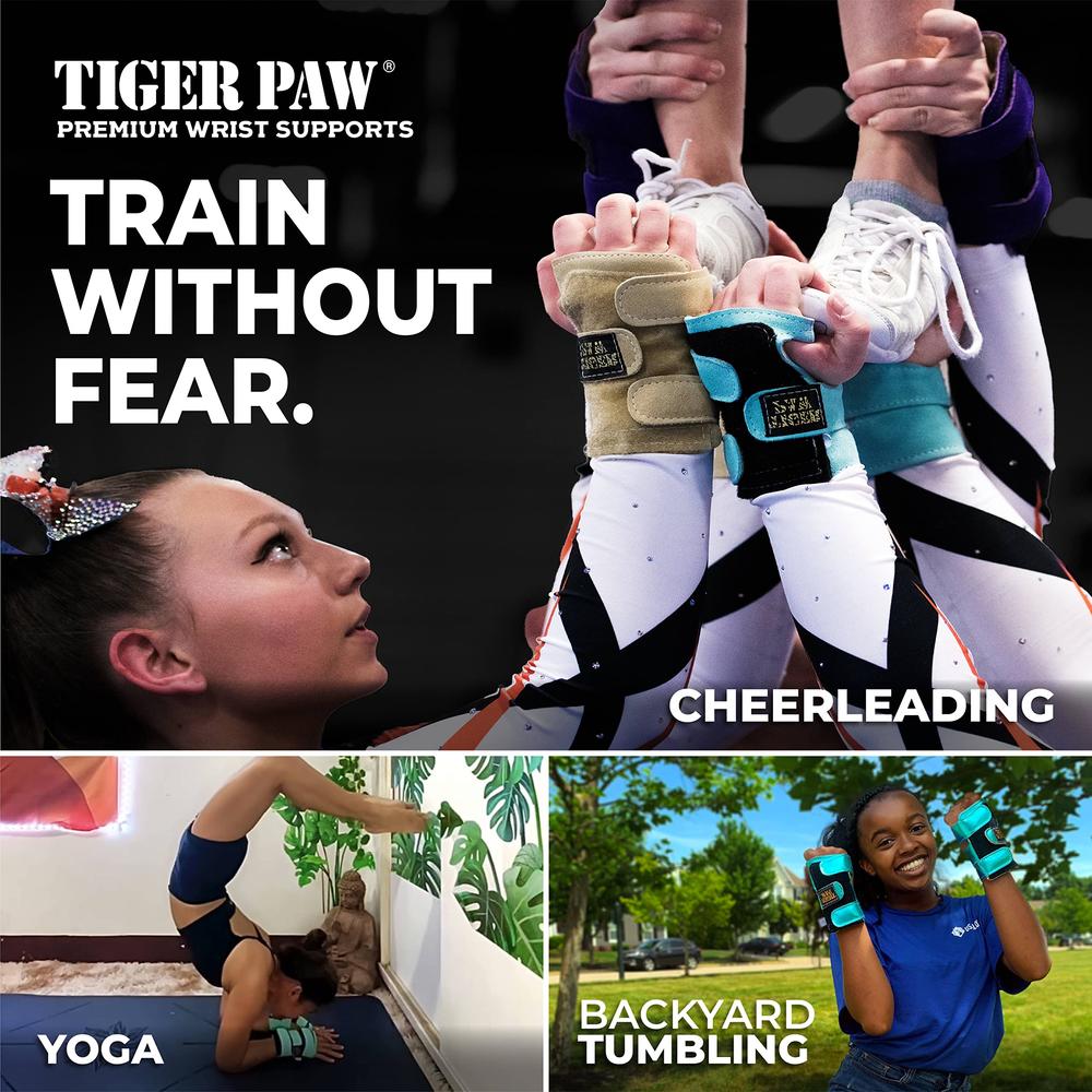 Tiger Paw Authentic Gymnastics Wrist Supports (Sold in Pairs) - Original Competition-Grade Gymnastics Wrist Guards, Wrist Suppor