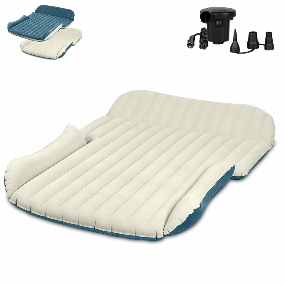 WEY&FLY SUV Air Mattress Thickened and Double-Sided Flocking Travel Camping Bed Dedicated Mobile Cushion Extended Outdoor for Ba