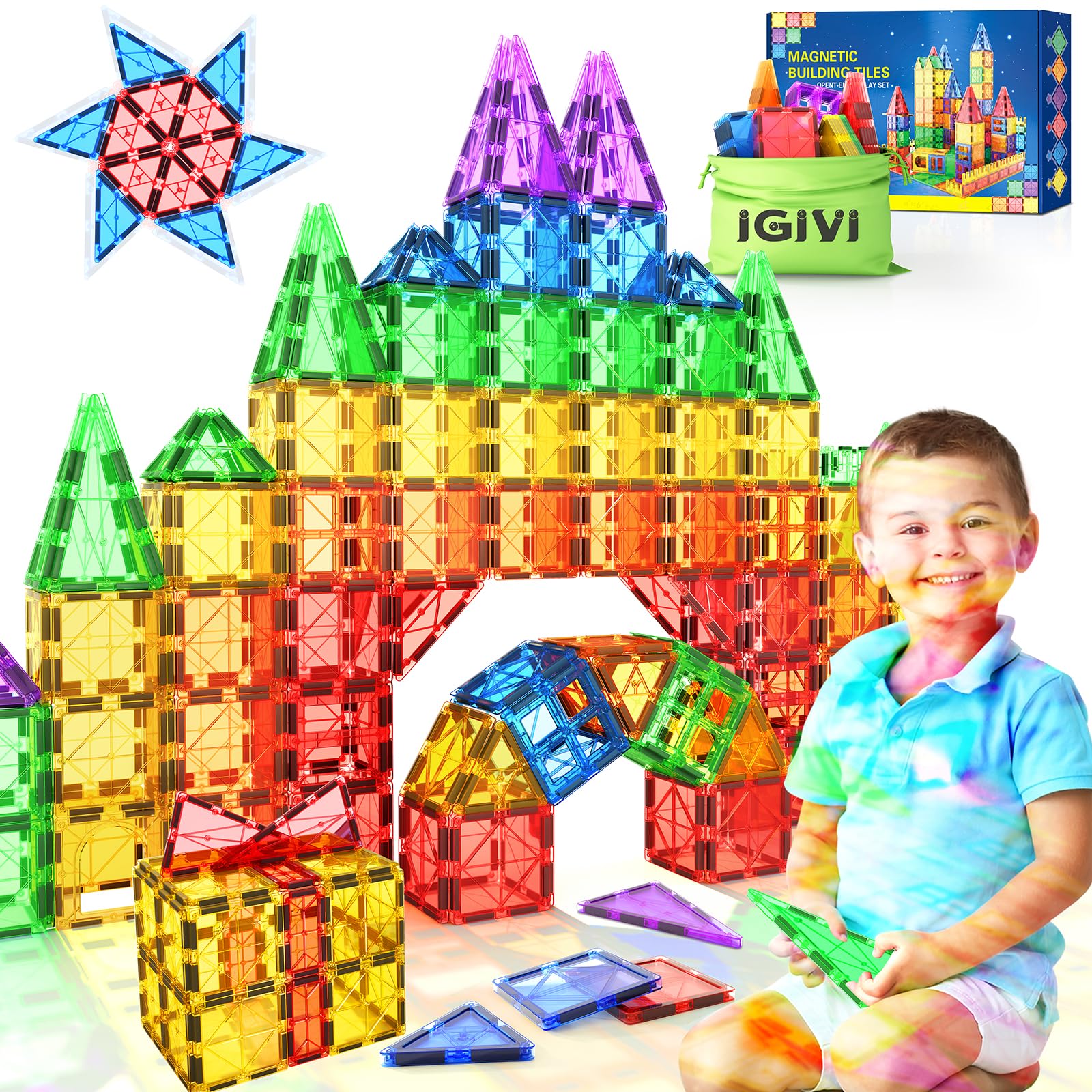 For Kids 100PCS -Build Mine Magnet World Toys For Year