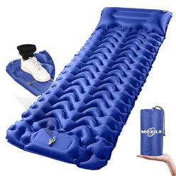 MOXILS Sleeping Pad Ultralight Inflatable Sleeping Pad for Camping, 75''X25'', Built-in Pump, Ultimate for Camping, Hiking - Air