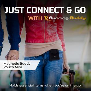 Running Buddy Magnetic Buddy Pouch - Mini, Beltess, Chafe & Bounce Free