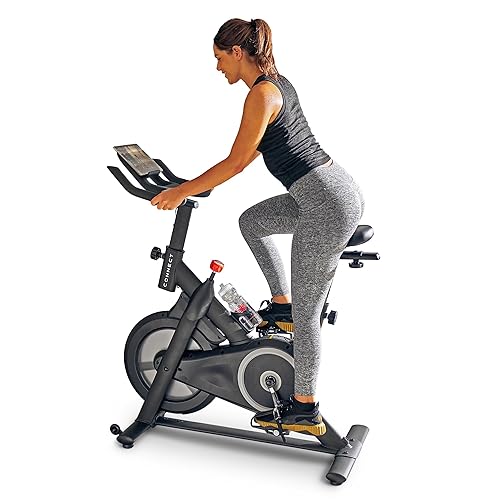 Echelon EX-15 Smart Connect Fitness Bike, 30-Day Free Echelon Membership, Easy Storage, Small Spaces, Cushioned Seat, Solid, Sta