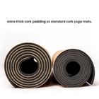 Body By Yoga Luxury Cork Yoga Mat - Non Slip, Extra Thick Grip. Thicker,  Longer, and Wider for More Comfort and Support. Tough Enough For Hot