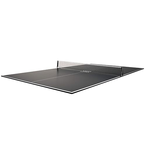 JOOLA Regulation Table Tennis Conversion Top with Net Set - Full Sized MDF Ping Pong Table Top for Pool Table - Quick and Easy A
