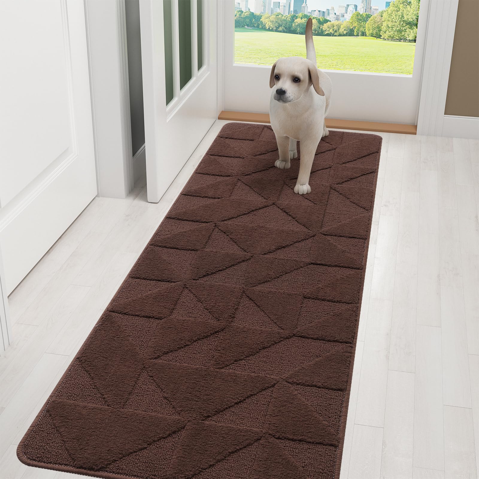 Olanly OLANLY Door Mats Indoor, Non-Slip, Absorbent, Dirt Resist, Entrance  Washable Mat, Low-Profile Inside Entry Doormat for Entryway