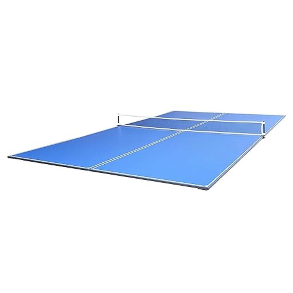 JOOLA Tetra - 4 Piece Ping Pong Table Top for Pool Table - Includes Ping Pong Net Set - Full Size Table Tennis Conversion Top fo
