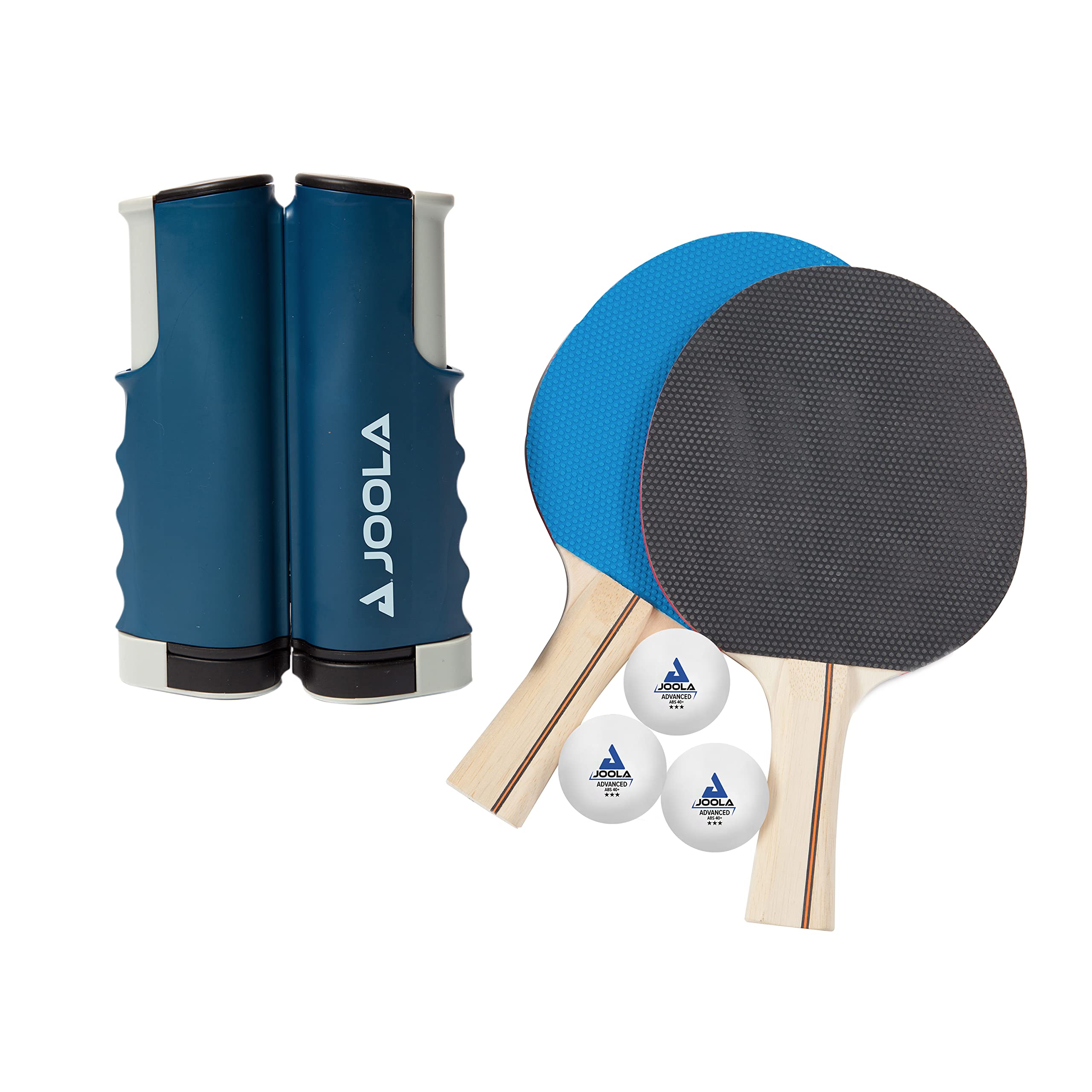 JOOLA Retractable Ping Pong Net - Ping Pong Net for Any Table - Portable Table Tennis Net and Post Set Stretches 5.75’ & Clamps