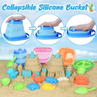 Racpnel RACPNEL Collapsible Beach Buckets Beach Toys for Kids