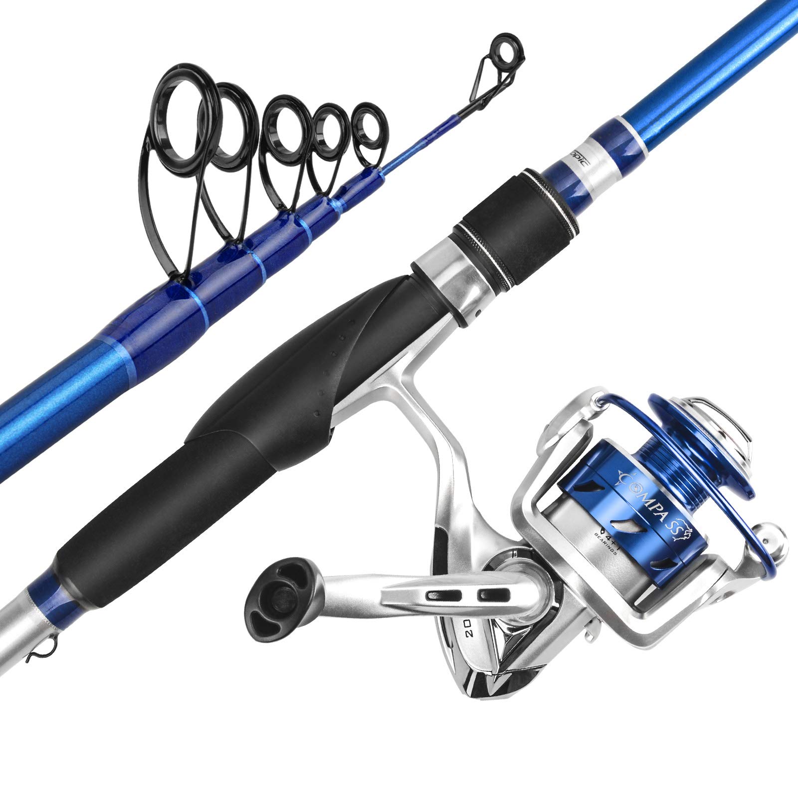 10ft fishing rod combo KastKing Big Game Spinning Fishing Rod and Reel Combo 4000 / 7'0