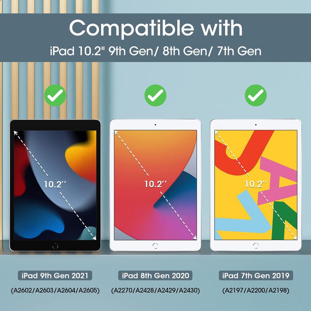 ProCase for iPad 10.2 Case iPad 9th Generation 2021/ iPad 8th Generation 2020/ iPad 7th Generation 2019 Case, iPad Cover 9th Gen
