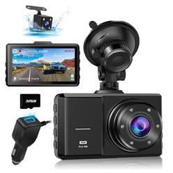 Spade Dash Cam Front and Rear, SPADE Dual Dash Camera 1296P with 32G SD Card, Waterproof Backup Camera, DVR Car Dashboard Camera with 
