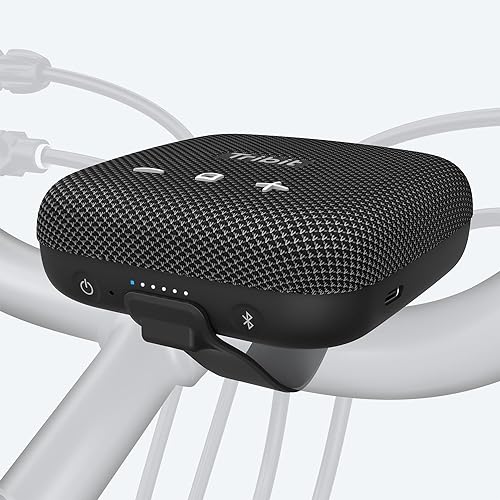 Tribit ThunderBox Micro Portable Bluetooth Bike Speaker for Cycling, Hiking, Mountain, Travel,Sport Speaker, IP67 Waterproof Wir