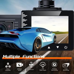 iiwey T1-pro Dash Cam Front and Rear Inside Channel 1080P